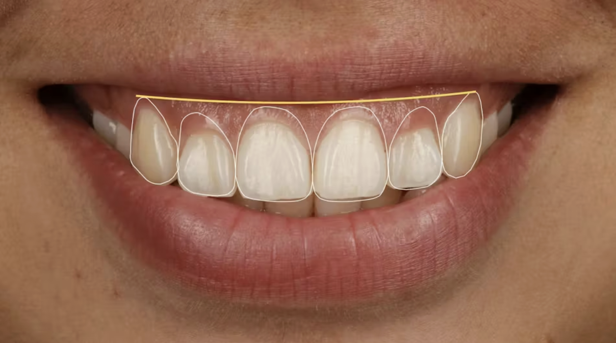 Xác định vị trí đường viền nướu trong thiết kế nụ cười nha khoa